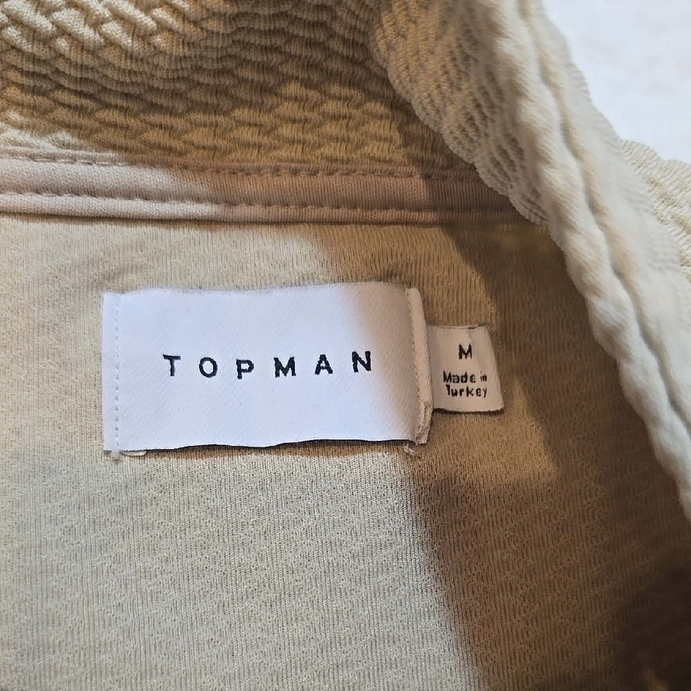 Top Man Cream Ribbed Pullover Sweater - Picture 5 of 6